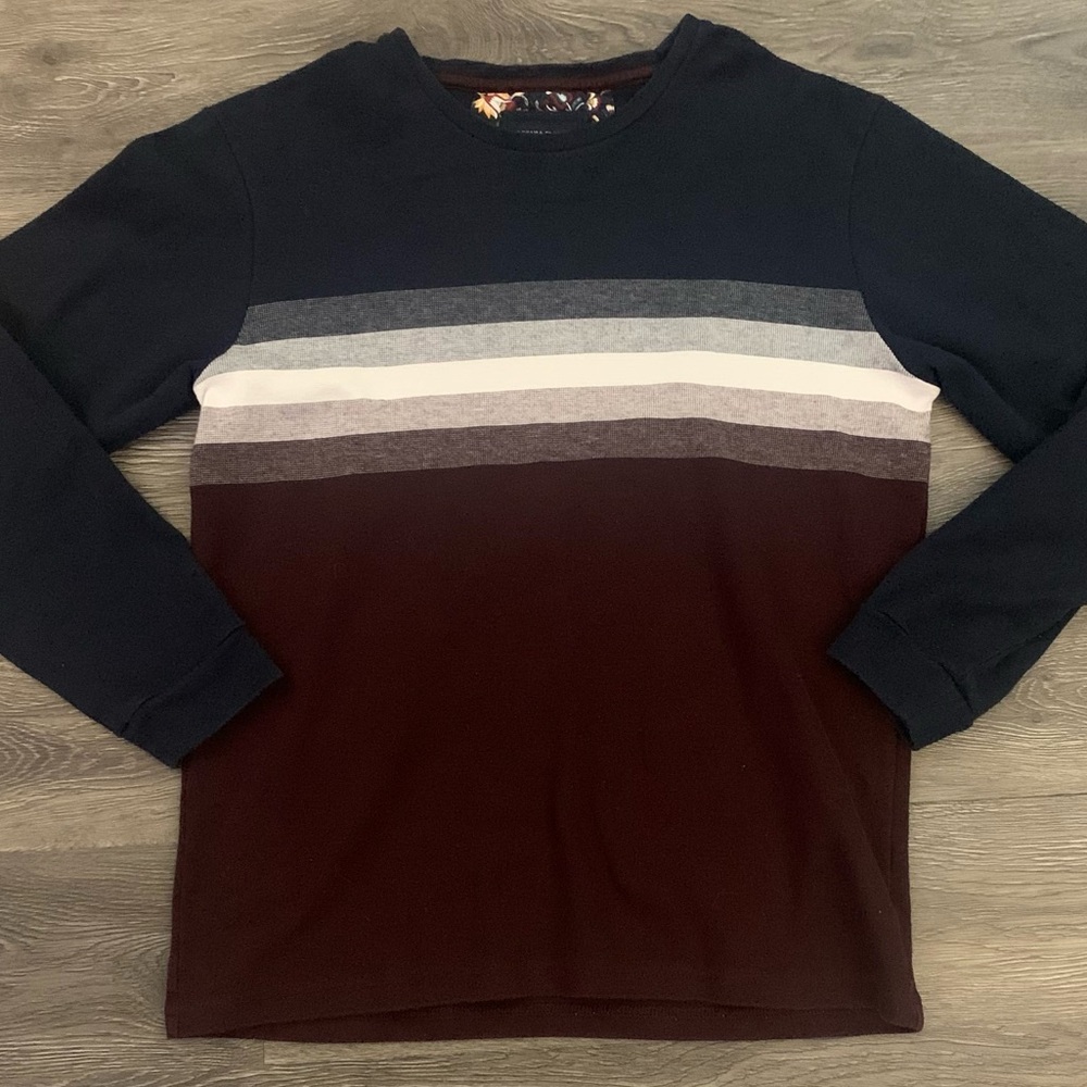Men's Multicolor Striped Long Sleeve Shirt